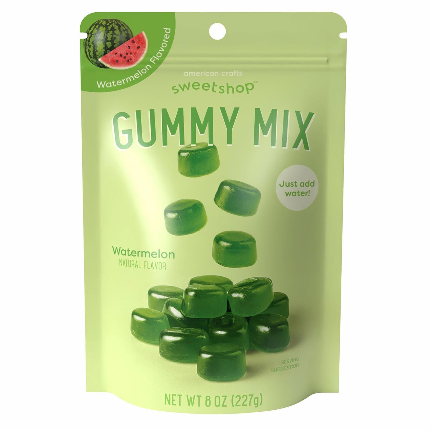 AC Sweetshop Gummy Candy Mix, Watermelon, DIY Gummy Making Kit for Kids Adults, Gummy Bear Maker, Gummy Making Kit, 8 oz