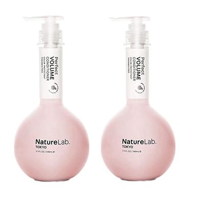 NATURELAB. TOKYO Perfect Volume Conditioner: Lightweight Hair Conditioner, Build Lift, and Body to Flat, Fine, or Limp Hair I 11.5 FL OZ 340ml (2 Pack) 38 VALUE
