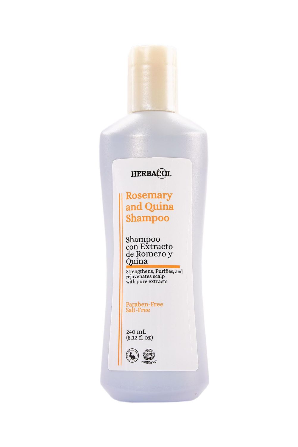 Herbacol Rosemary and Quina Shampoo Shampoo con Extracto de Romero y Quina 8.1 Fl Oz.