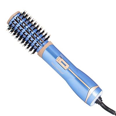 Conair Nano Titanium Ceramic Frizz Defense 1 (38 mm) Compact Lightweight Hot Air Styling Curl, Straighten, Waver Brush - BC850