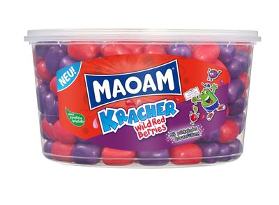 Haribo Maoam Kracher I Wild Red Berry Flavor Tub 1200g 42 ounce