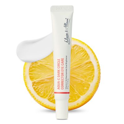 Olivia Allison Dark Circle Corrector Eye Serum - Vitamin C, Squalane Niacinamide for Brightening Revitalizing (0.70 oz)