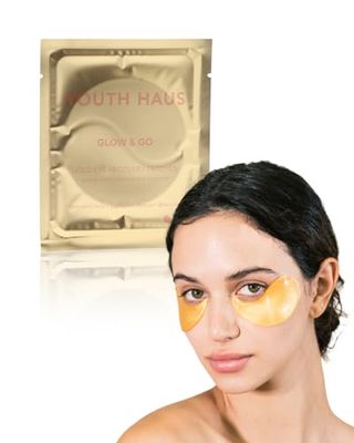 Skin Gym Youth Haus Glow Go Gold Eye Recovery Patches with Collagen, Hyaluronic Acid and Retinol, 1 Patch