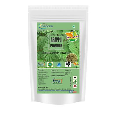 Neotea Arappu Powder Albizia Amara 300GM (10.58 OZ) Natural Shampoo Natural Hair Wash powder Natural Cleansing powder Helps with Hair Fall Scalp Care Hair Growth for Men Women