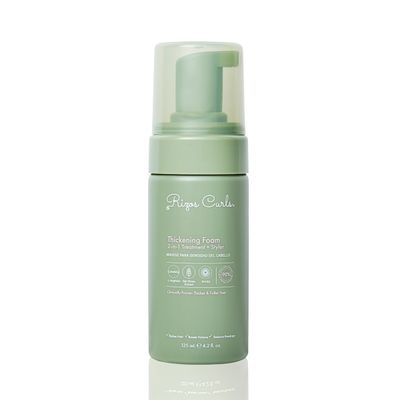 Rizos Curls Thickening Foam 2-in-1 Treatment Styler, Improve Hair Thickness, Reduces Breakage, Boosts Volume At Roots Improves Hair Health, 4.2 oz
