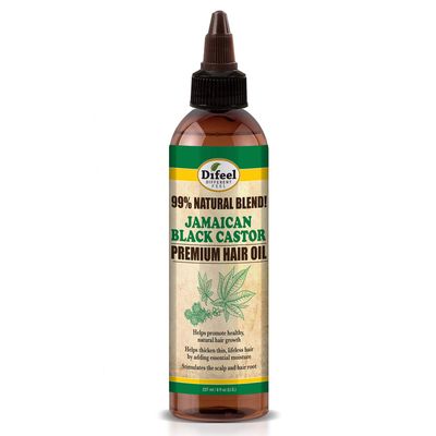 Difeel 99 Natural Premium Jamaican Black Castor Hair Oil 8 oz.