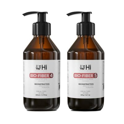 Hi Hair Care - Shampoo and Conditioner Set, Reconstruction - Aftercare For Reconstruction Treatment, SOS Care, Brazilian Hair Products, Moisturizing, Anti Frizz, Vegan