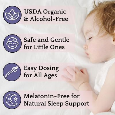 Herb Lore Organic Chamomile Tincture - Liquid Chamomile Drops for Babies Adults - Melatonin-Free Sleep Supplement (4 fl oz)