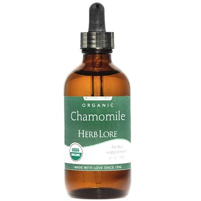 Herb Lore Organic Chamomile Tincture - Liquid Chamomile Drops for Babies Adults - Melatonin-Free Sleep Supplement (4 fl oz)