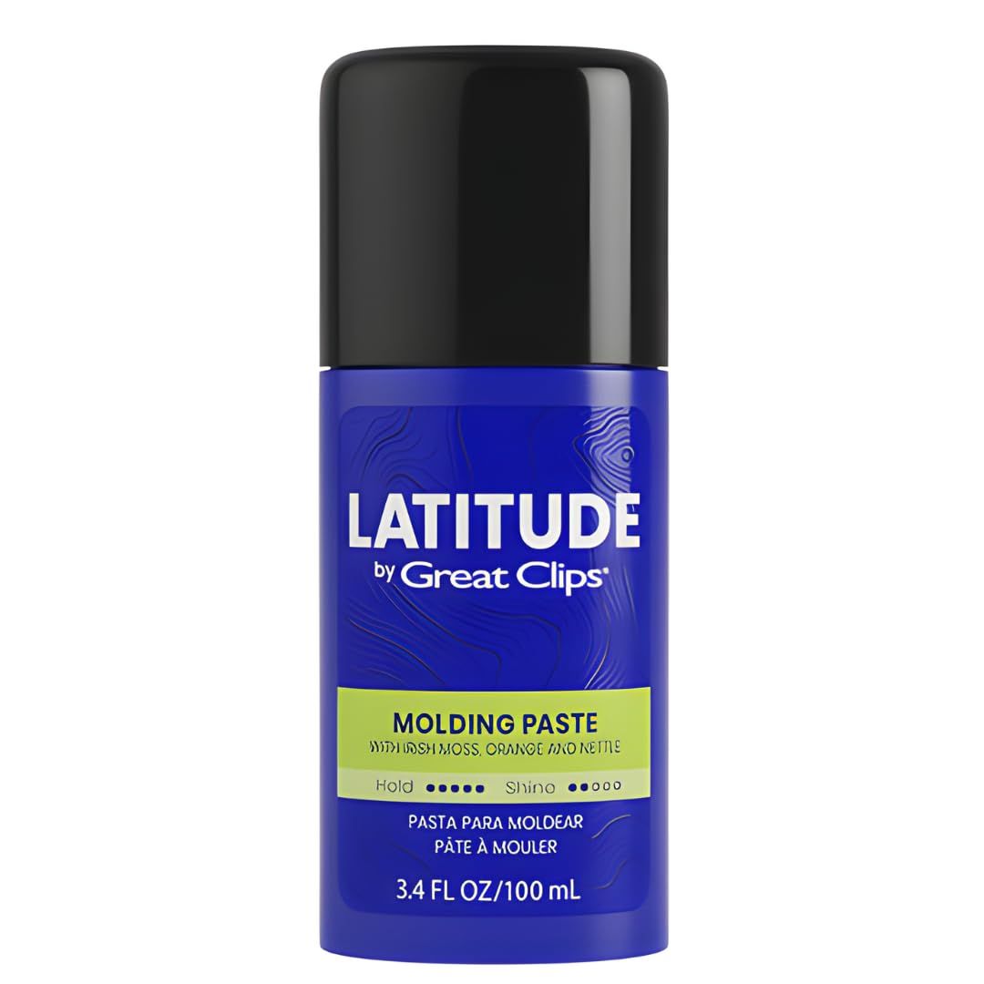 GREAT CLIPS LATITUDE Molding Paste Hair Gel for Men High Hold Low Shine 3.4oz