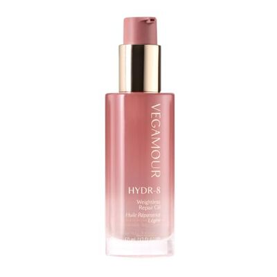 VEGAMOUR HYDR-8 Weightless Repair Oil Strengthens, Smooths and Adds Shine with Marula Oil and Vitamin C For All Hair Types Formulated Without Silicones, Vegan and Cruelty-Free (1.7 Fl Oz)