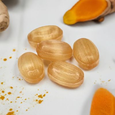 Andy Anand Sugar Free Ginger Turmeric Hard Candy: 50 Pcs, Zero Sugar, Low Calorie Candy, Keto, Vegan, Gluten-Free. Imported from Europe, Packed with Turmeric Ginger Health Benefits - 7 Oz