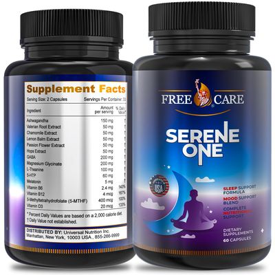 15-in-1 Melatonin Sleep Capsules - Natural Sleep Aids for Adults with Melatonin 5mg and Magnesium Glycinate, Support Sleep Health, Stress Relief with Ashwagandha, L-Theanine,GABA, 5-HTP - 60 Capsules