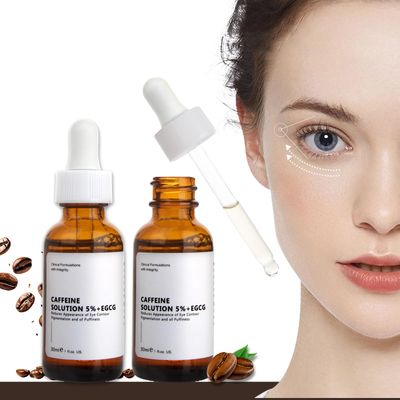 Caffeine Eye Serum With EGCG For Dark Circles and Puffiness, Anti Aging 5 Caffeine Solution For Puffy Eyes, Fine Lines, Moisturizing Under Eye Serum, 2PCS.