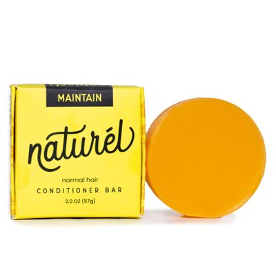 NATURL Naturel Maintain Conditioner Bar, Conditioner Bar for Hair Growth and Shine, Vegan, Zero Waste, Cruelty Free, Made in USA