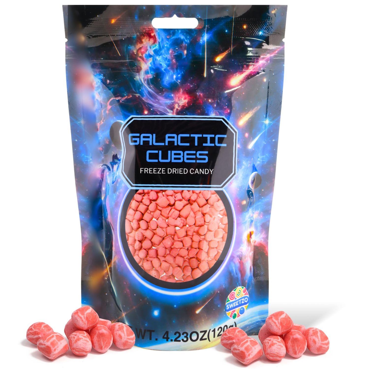 Freeze Dried Fruit Burst Candies, Mini Crunch Candy, All Reds, 4.23 Ounces