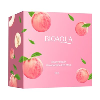 BIOAQUA Honey Peach Hexapeptide Eye Mask Patches Moisturizing Firming Anti-Puffiness Remove Dark Circle Soothing 60pcs30pairs