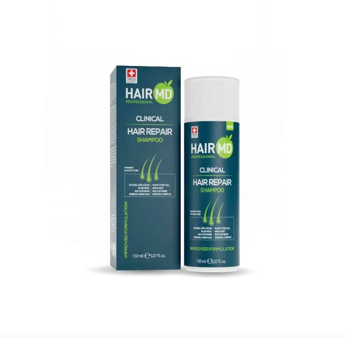 HairMD Transplant Clinical Repair Shampoo - 150ml Biotin for Hair Growth, Exclusive Anti Hair Loss Sensitive Formula