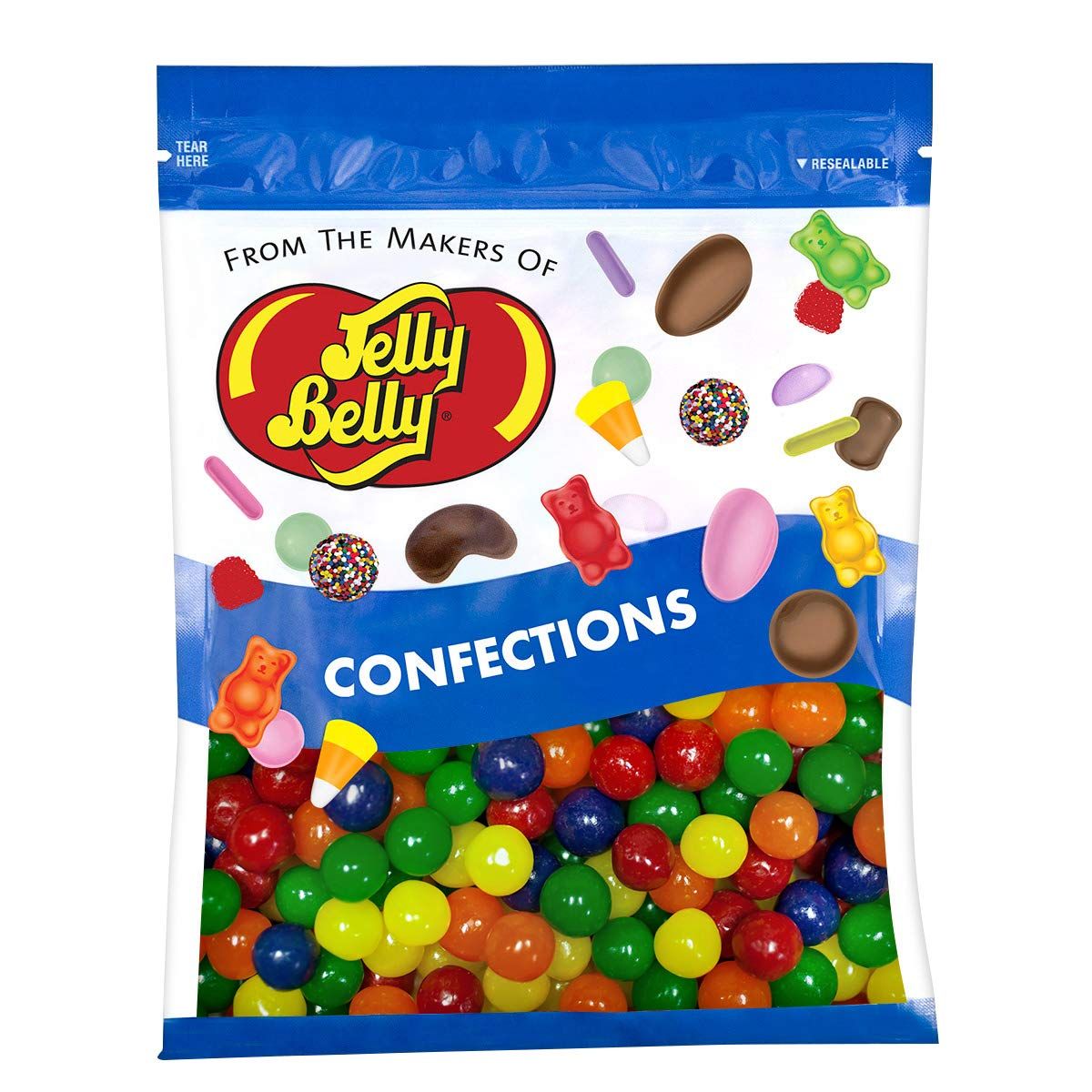 Jelly Belly Fruit Sours Candy - 1 Pound (16 Ounces) Resealable Bag - Official, Genuine, Straight from the Source