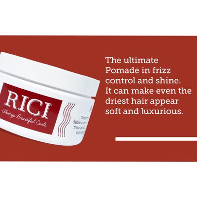 RICI Pomade for Curly Hair 4 Ounce Naturally Formulated to Prevent Frizz for All Types of Curly Hair Patented Formula Made in the USA