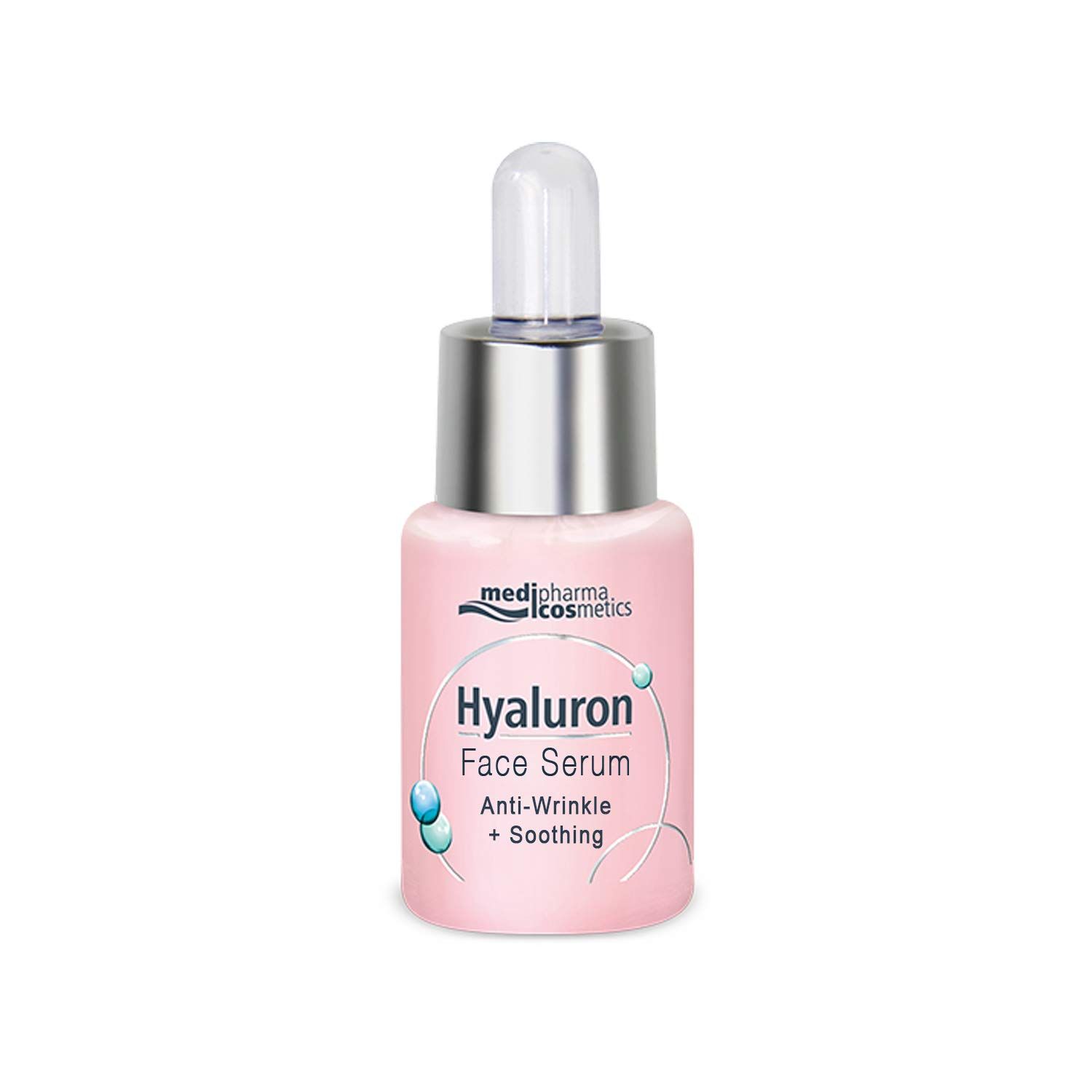 Medipharma Cosmetics Hyaluronic Acid Face Serum - Anti-aging Anti-wrinkle calming Facial Serum - Serum for face with panthenol in dropper bottle, Made in Germany, 0,44 fl oz