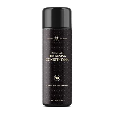 GROOM PROSPER - Full Hair Thickening Conditioner for Men with Capixyl, Biotin, Peptides, Argan Oil, Amla Oil, Aloe vera, Green Tea Extract, and Red Clover Extract - 8oz