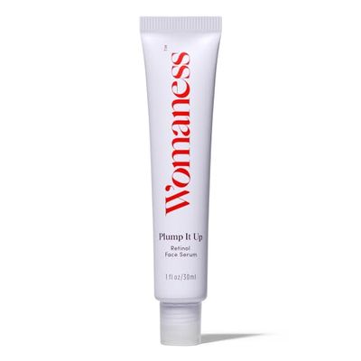 Womaness Plump It Up Retinol Serum - Roll-On Hydrating Face Serum for Women wHyaluronic Acid Collagen Boosting Retinol - Anti Aging for Fine Lines, Wrinkles Smoothing Ceramide NG Skin Care 30ml