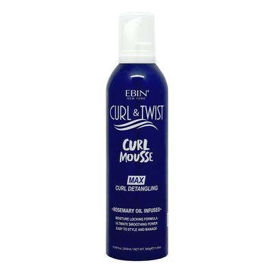 Curl Twist Supreme Curl Detangling Mousse 12.49 fl oz354ml Infused with Rosemary, Olive, and Castor Oil Adds Moisture to Prevent Dryness Enhances Curl Definition and Manageability Lightweight