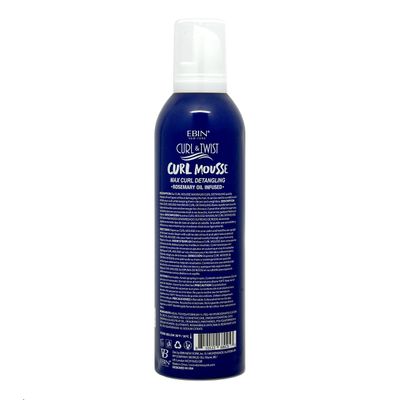 Curl Twist Supreme Curl Detangling Mousse 12.49 fl oz354ml Infused with Rosemary, Olive, and Castor Oil Adds Moisture to Prevent Dryness Enhances Curl Definition and Manageability Lightweight