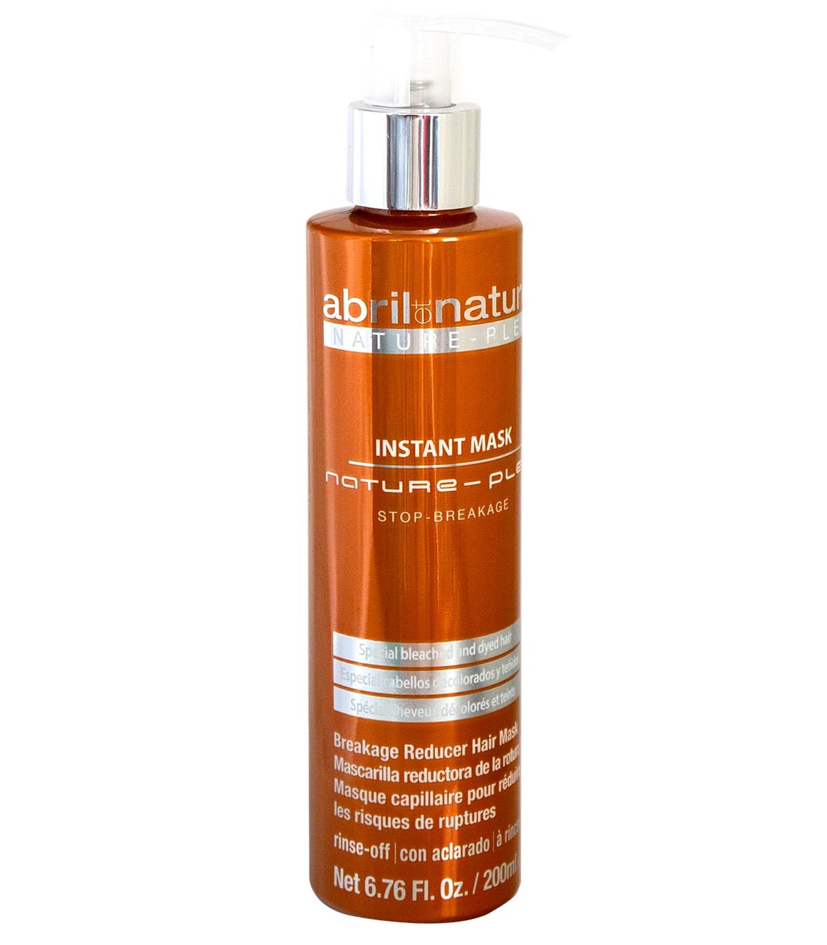 abril et nature - Nature Plex, STOP Breakage - Professional Mask for Damaged or Chemically Treated Hair - Prevents, Protects, and Repairs - Before and After Technical Treatments - 250 ml