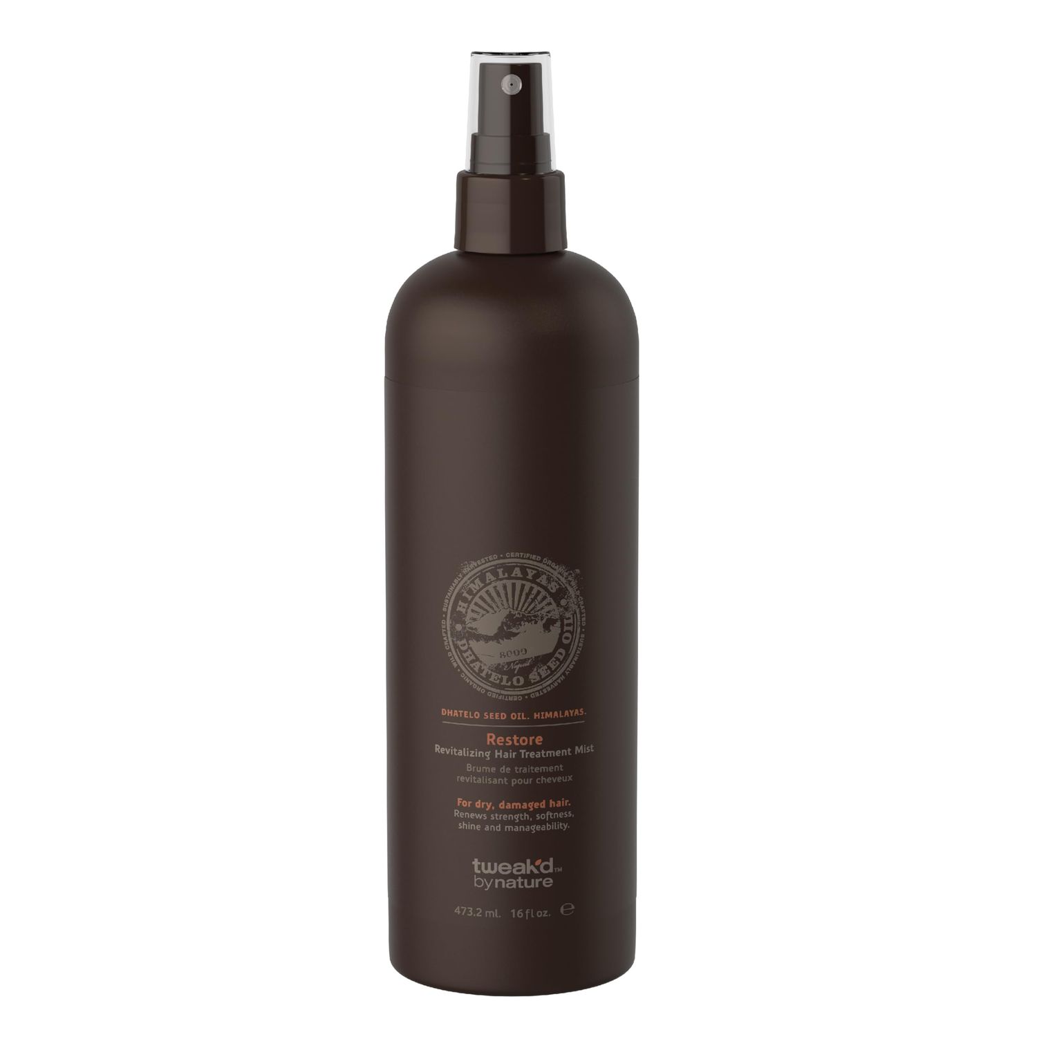 Tweakd by Nature - Restore Revitalizing Hair Treatment Mist, Strengthens and Protects Hair for Soft Feel and Healthy Shine, Cruelty Free (16 ounces)