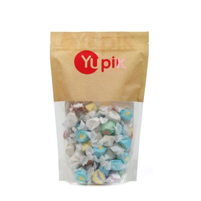 Yupik Fruit Flavored Taffy Candies, 1.1 lb (17.6 oz), Chewy Colorful Classic Pulled Candy in 8 Flavors, Individually Wrapped, Ideal for Sharing Gifting