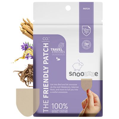 Sleep Patches, The Friendly Patch Snooze Sleep Aid Patch, Natural Sleep Patches with Melatonin, Valerian Root, Ashwagandha Magnesium Sleeping Patches, Travel Essentials sleep Patch