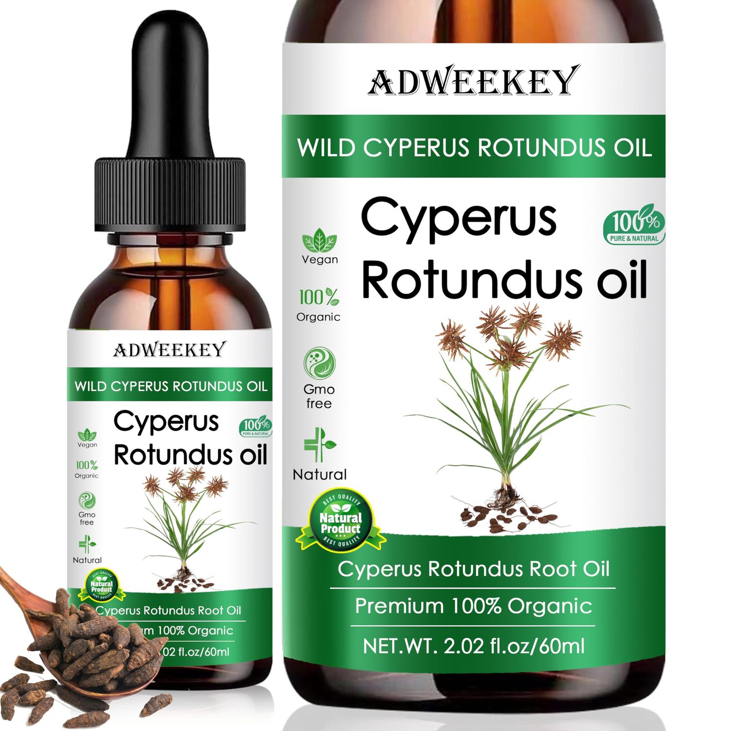 Cyperus Rotundus Oil - Cyprus Oil Natural Nut Grass Mix Oil for Reducing Body Hair Growth, Smooth Skin Hair Removal, Moisturizing Soothing, Ideal for All Skin Types