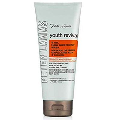 Peter Lamas Youth Revival 5 Oil Hair Treatment Mask Deep Conditionitiong Hair Mask to Hydrate, Boost Shine and Repair Hair For Dry, Damaged and Color Treated Hair Vegan, Sulfate Paraben-Free