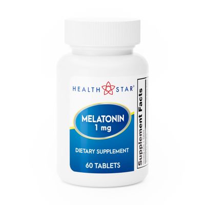 GeriCare Melatonin 1mg Tablets Dietary Supplement 60 Count (Pack of 1)