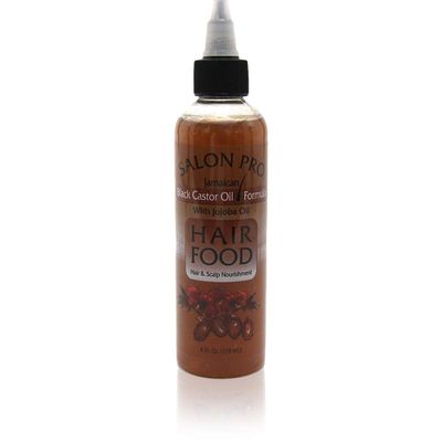 Salon Pro Black Castor Oil Formula with Jojoba Oil Hair Food 4 Oz,Pack of 2
