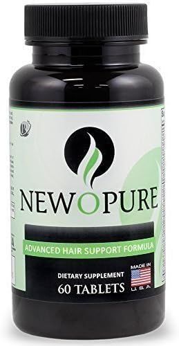 Newopure: Natural Hair Growth Vitamins, Stops Hair Loss, Regrows Hair, Blocks DHT, Stimulates New Growth, Promotes Thicker and Fuller Hair. Men Women (30 Day Supply)