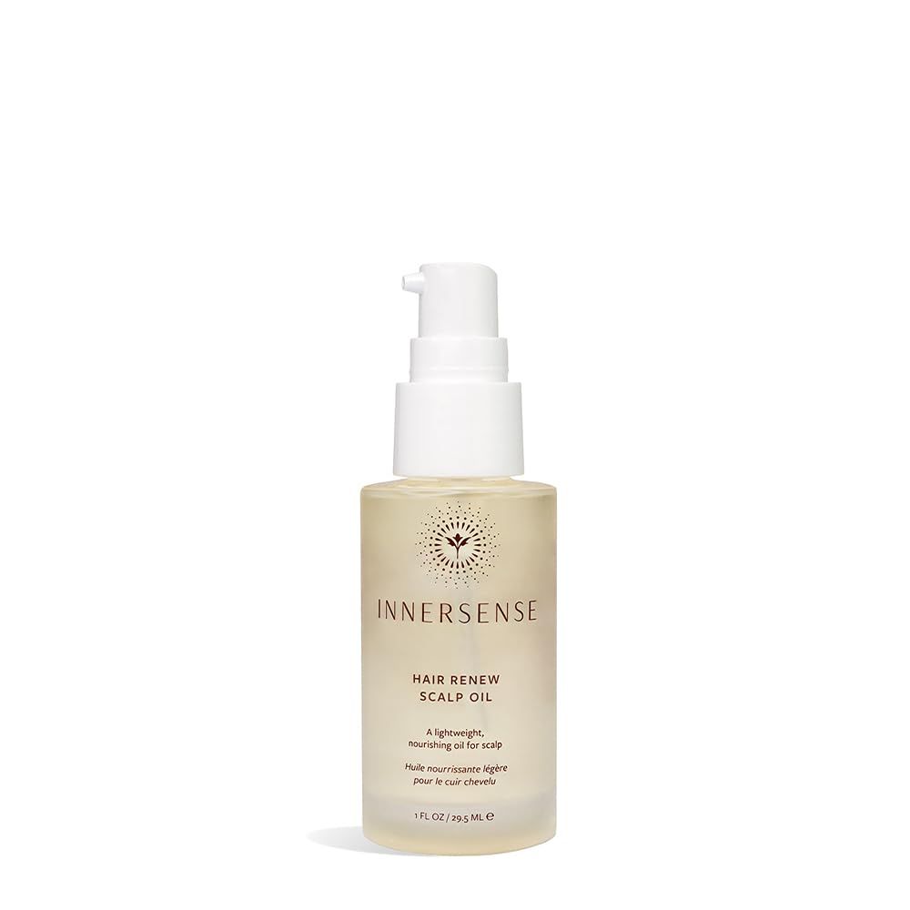 INNERSENSE Organic Beauty - Natural Hair Renew Scalp Oil Non-Toxic, Cruelty-Free Haircare (1 fl oz 29.5 ml)