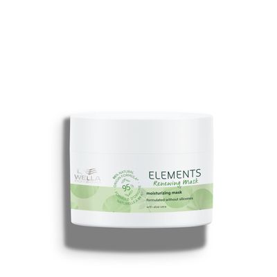 Wella Professionals Elements Silicone Free Renewing Moisturizing Hair Mask for All Hair Types, For Normal to Oily Scalp, 5.07 Fl oz