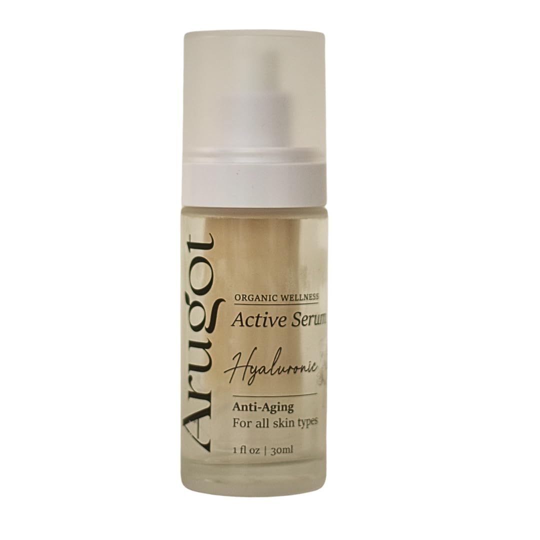 Arugot Organic Hyaluronic Acid Serum - Anti-Aging, Hydrating, and Moisturizing for All Skin Types - 30ml