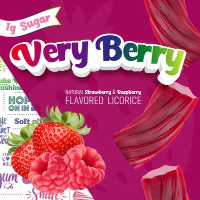 Wiley Wallaby 5.5 Ounce Very Berry Low Sugar Gluten Free Gourmet Australian Style Soft Chewy Licorice Candy Twists (5.5 Ounce (Pack of 1))