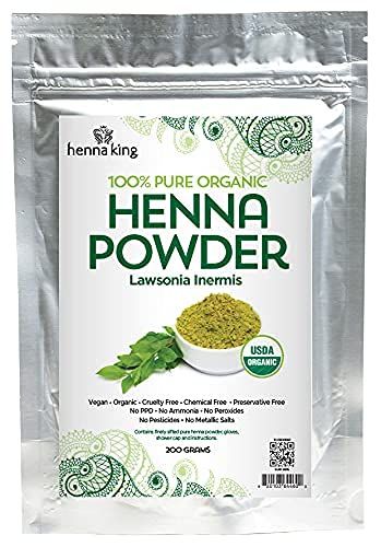 Natural Pure Brown Henna 100 All Natural Indigo Powder for Temporary Tattoos, Hair Dye Beard Dye (Henna) Organic, Herbal Vegan Chemical Cruelty Free