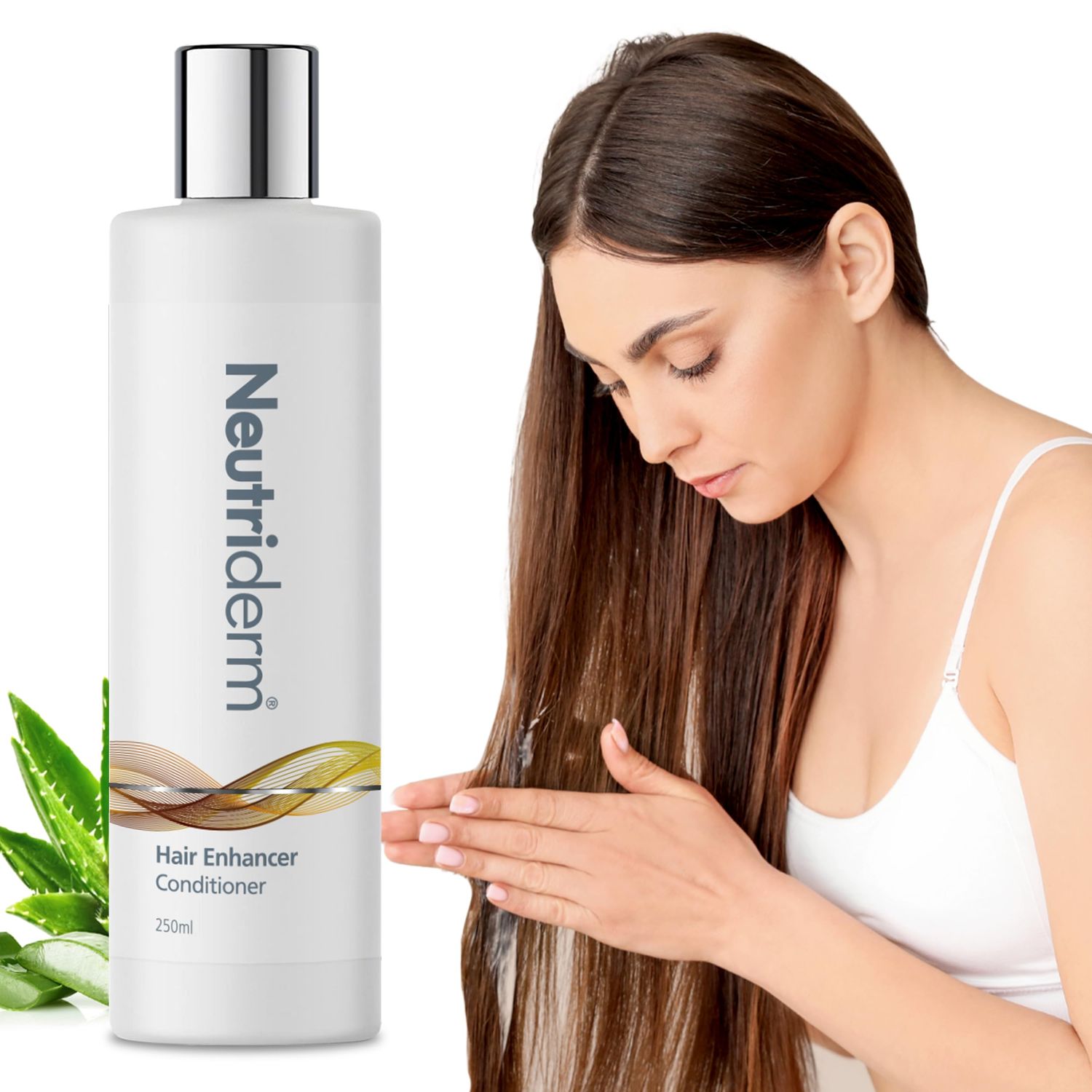 Neutriderm Hair Enhancer Conditioner, Thickening and Strengthening Conditioner, Boosts Hair Thickness and Fullness, Hydrating Formula for Thicker-looking Hair 250ml (8.45 fl oz)