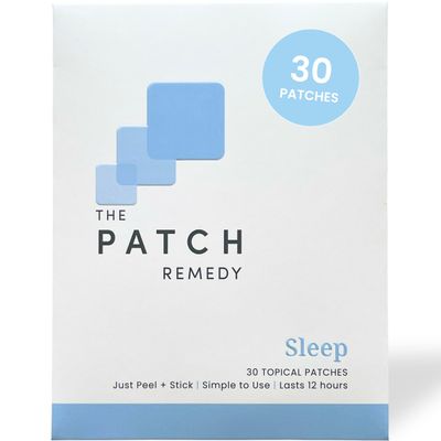 The Patch Remedy Original Sleep Patches - 30 Topical Sleep Support Patches with Valerian Root Extract, Passionflower, Hops, Magnesium Glycinate Transdermal Skin Stickers