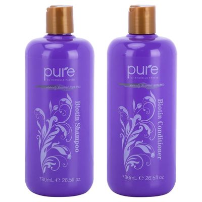 Biotin Shampoo and Conditioner Set for Thicker, Healthier Hair. Volumizing Stimulating Shampoo Conditioner Set for All Hair Types. Sulfate Free Shampoo Set Organic Ingredients!