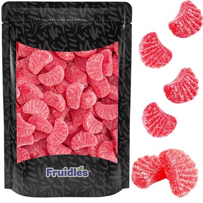 Fruidles Original Jelly Cherry Slices, Gummi Sweet Confection Candies, Traditional Old Fashioned, Vegan, Gluten-Free (2 Pounds)