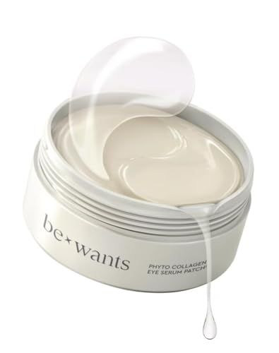 Bewants under eye patches for puffy eyes, Korean under eye mask with vegan collagen and 71.9 bamboo water, patches for dark circles and Cooling, 60 pieces