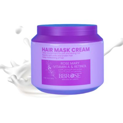 BBROSE Rosemary Hair Mask Cream, Deep Nourishment for Soft and Strong Hair, Repairs Split Ends and Damaged Hair, Deep Moisturizing Formula, 1000ml, Deep Repair, Reduces Frizz, Adds Shine,