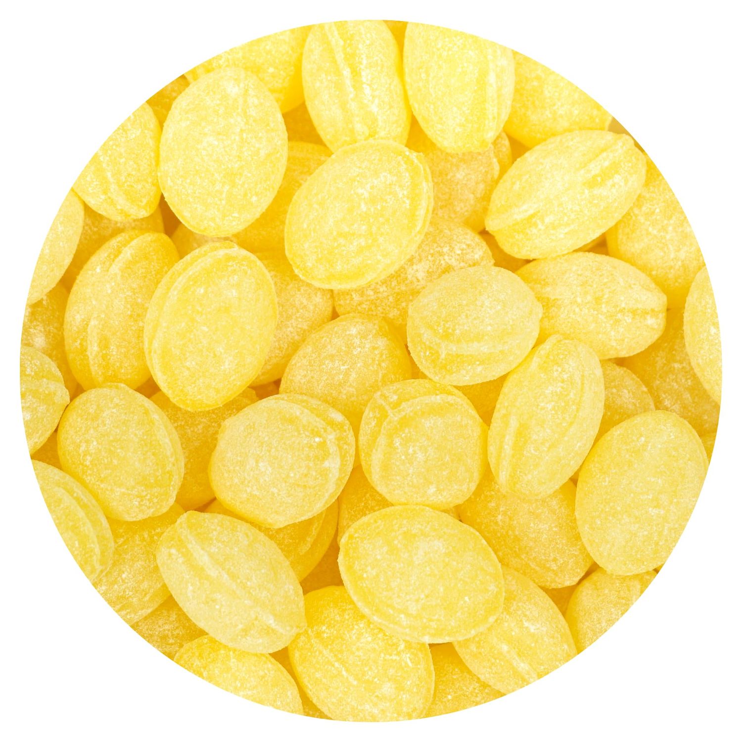 Claeys Sanded Lemon Drops, 2 Pound Bulk Bag (Approx 144 Pieces), Hard Sour Candy, Lemon Flavored Candy